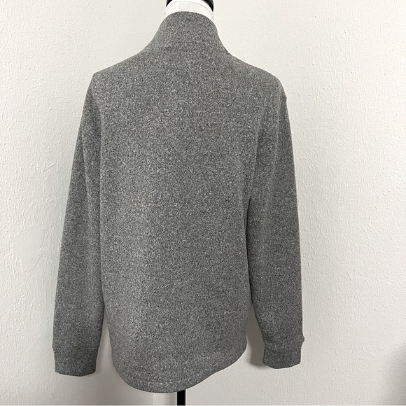 Old Navy Men’s Large 3/4 Zip Up Gray Sweater Long Sleeve Business Casual NWOT - Picture 3 of 7